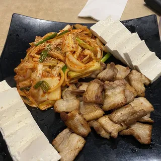 Pork Belly, Kimchi and Tofu