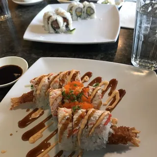 Deep-Fried Shrimp Hand Roll