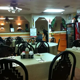 Part of the dining area