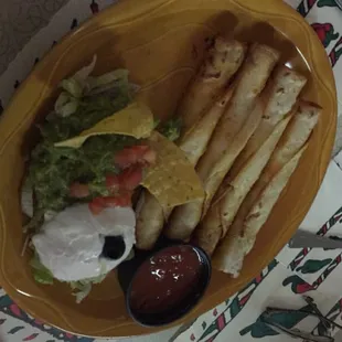 I got the flautas and they were awesome! Next time I'm going through Las Vegas, I will be eating here again.