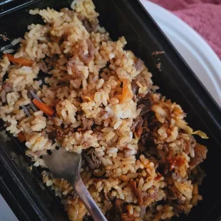 Rice and bulgogi beef