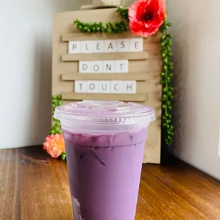 Project Seed Coffee Ube Cold Brew. I ask for vanilla syrup, milk and condensed milk, because I am extra ;)