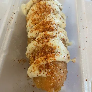 Elote Korean Corndog