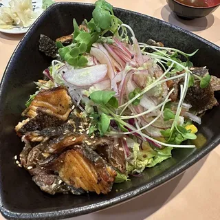 Salmon Skin Salad
