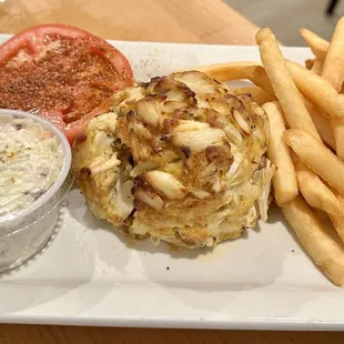 11 oz. Broiled Crab Cake Platter