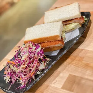 Chicken Katsu Sando: not bad, as you&apos;d expect. The egg salad wasn&apos;t as flavorful as I would like but it was still pretty good.
