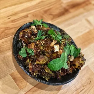 Brussel Sprouts: really good flavors, love the balance of the fresh mint. A bit on the sweet side but not too bad.