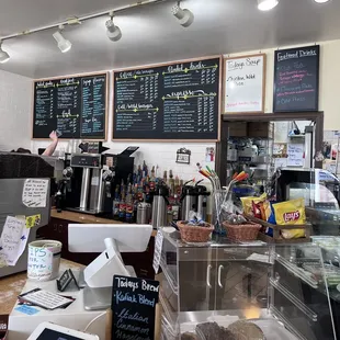 a man standing at a counter
