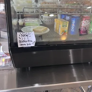 I appreciate the gluten free bar for our friends who can't eat gluten