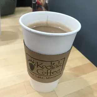 Americano with a little cream