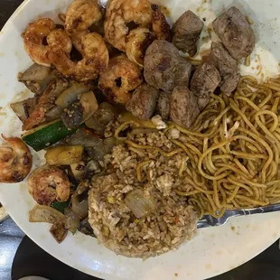 Shrimp and steak Hibachi