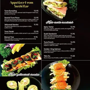 Appetizer from sushi bar
