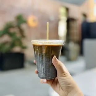Black sesame latte