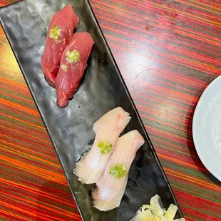 Yellowtail, and Tuna Nigiri