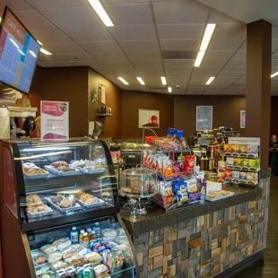 a variety of foods on display