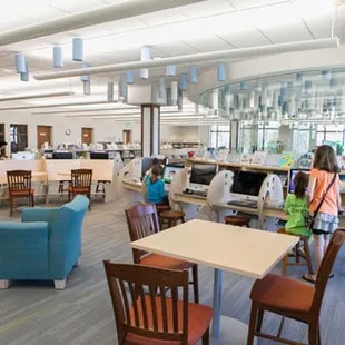 Technology area for children at Koelbel Library.