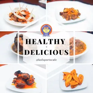 a variety of delicious dishes