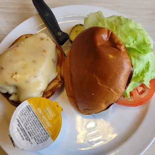 Deluxe chicken sandwich with pepperjack cheese