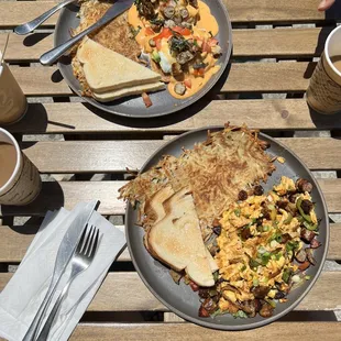 Benedict and Q scramble