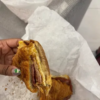 Turkey Bacon, Egg and Cheese Sandwich