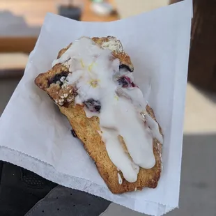 Lemon blueberry scone