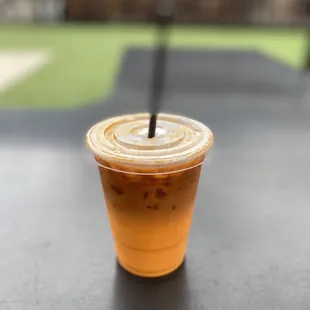 Tiger uppercut (Thai tea with espresso) yum!