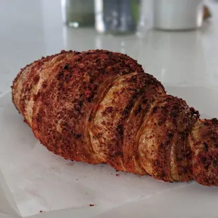 Flamin&apos; Hot Cheeto croissant with nacho cheese filling