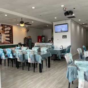 the interior of a restaurant