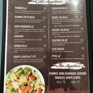 Dinner Menu (Sept2023)