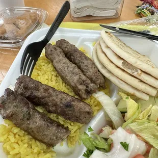 Kofta Kabab plate