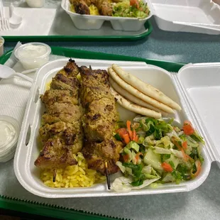 Chicken Kabob Plate