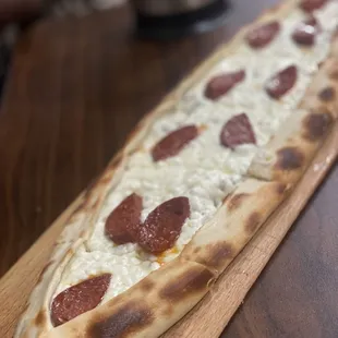 Cheese and Turkish Soujuk Boat