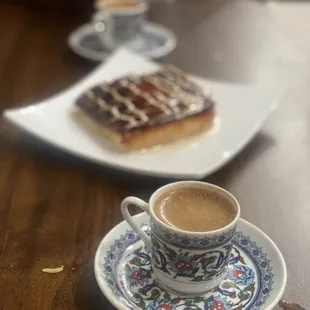Turkish coffee &amp; Tres Leches Cake
