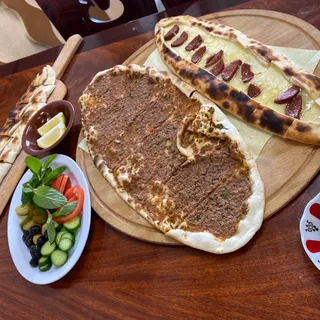 Kashkaval and Turkish Soujuk Boat