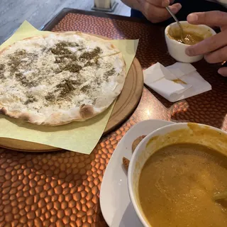 Cheese and Zaatar Flatbread