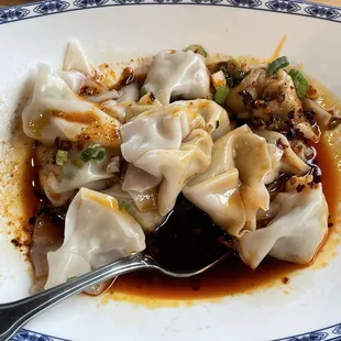 Red Chilli Oil Wontons
