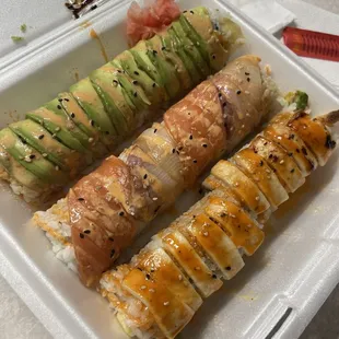 Green Lady, Hawaiian, &amp; White Dragon