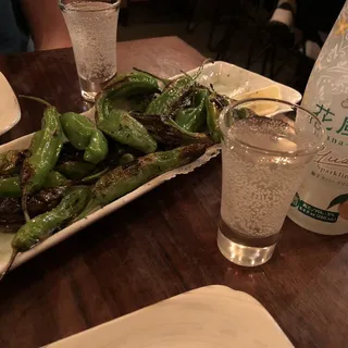 Charred Shishito Peppers