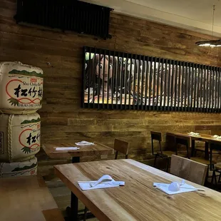 Inside the dining area