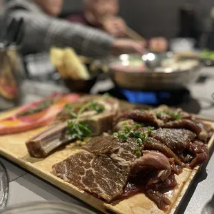 Tomahawk and Premium Steak and kings kalbi