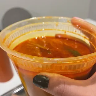 Itty bitty entree soup