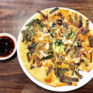Seafood pancake