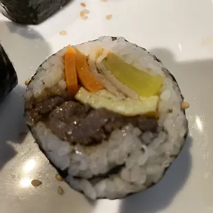 Gimbap up close