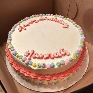 a birthday cake in a box