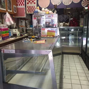 The inside, very odd, all the display cases are empty