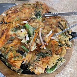 Seafood pancake