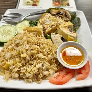 36. Hai Nam Chicken on Fried Rice