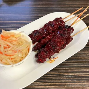 Beef sticks (5) skewers - $13.95