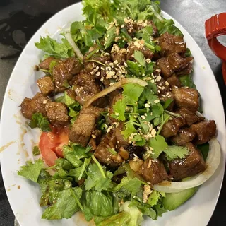 16. Grilled Beef and Onion Vermicelli with Egg Roll