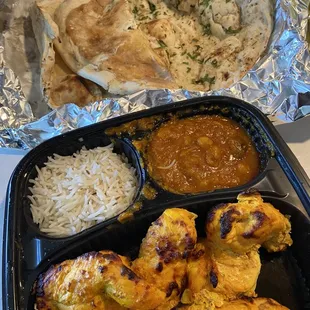 Chicken Tikka masala and garlic naan - $20 total
